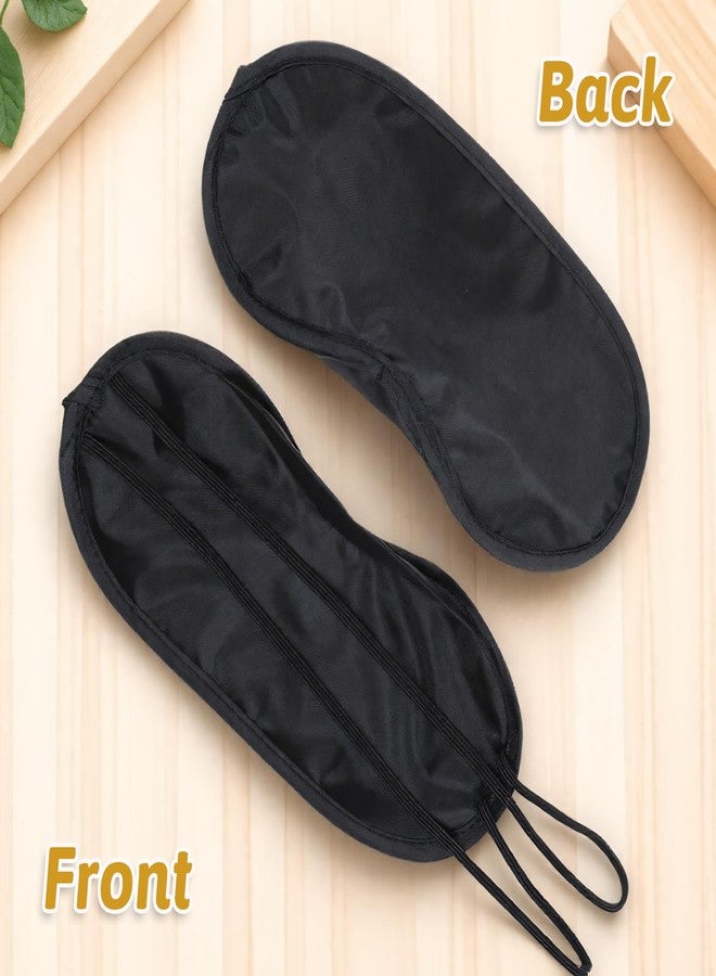 Alrhso 12 Pcs Blind Fold for Game Sleep Eye Masks Set, Black Blindfolds Mask Games Eye Cover with Adjustable Elastic Strap Blind Folds for Game, Travel Sleeping - Image 4
